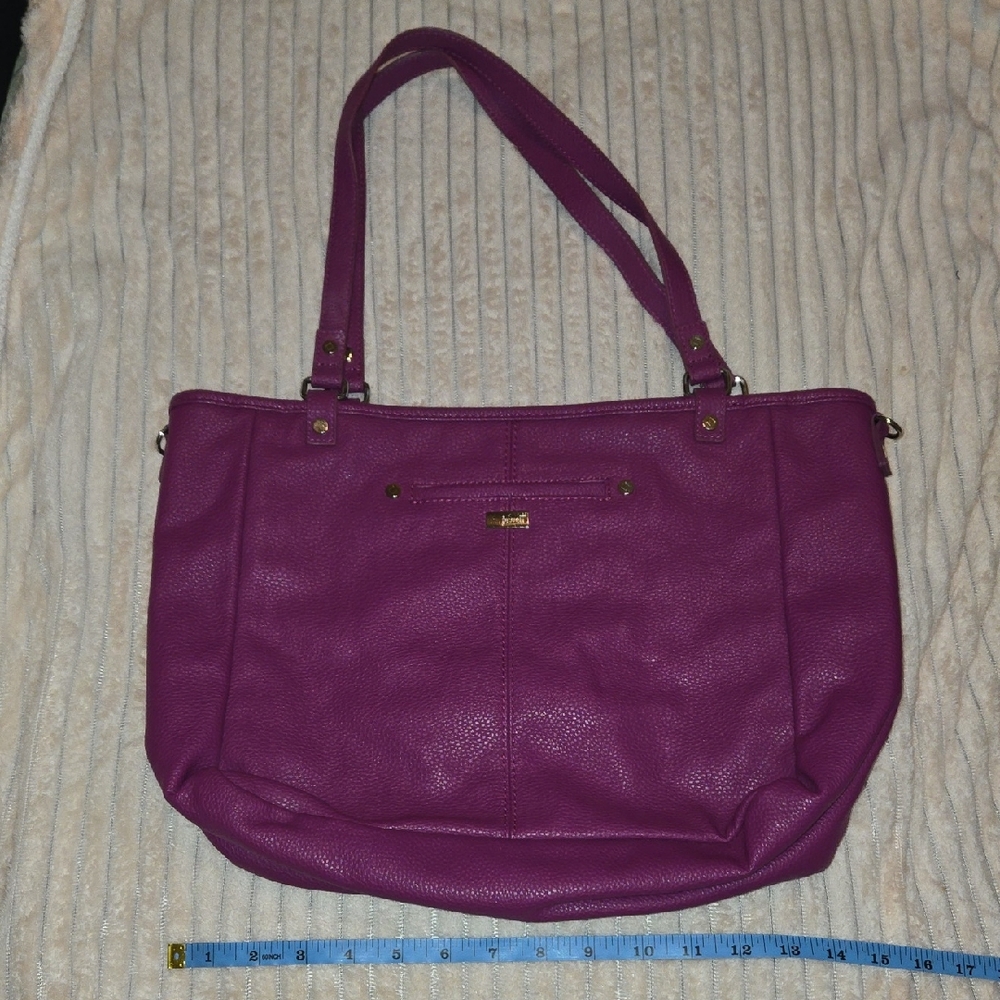Chic Purple Reversible Shoulder Bag for Women